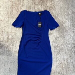 DKNY Royal Blue Midi Dress